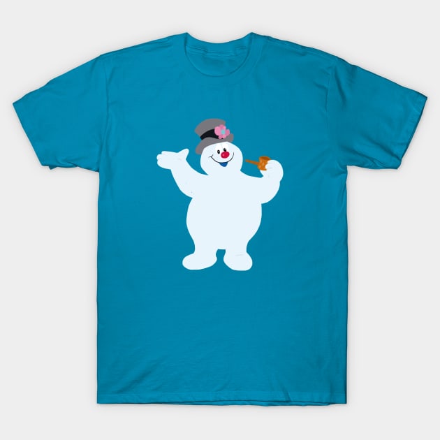 snowman T-Shirt by ElviaMontemayor